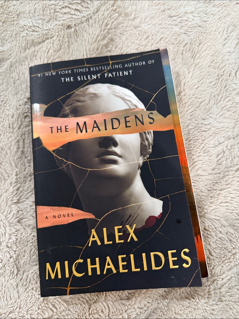 The Maidens Paperback Novel - Black and Gold Cover